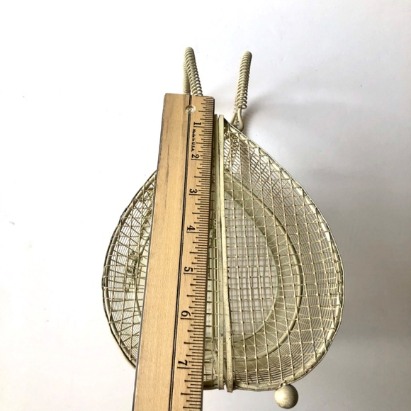 NWOT Vintage Style Painted Wire Bag - Picture 5 of 9